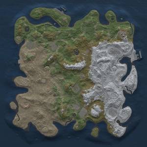 Thumbnail Rust Map: Procedural Map, Size: 4250, Seed: 1145144083, 19 Monuments