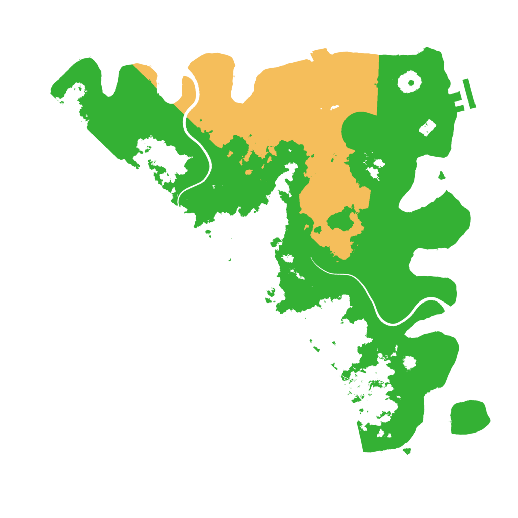 Biome Rust Map: Procedural Map, Size: 3500, Seed: 1780987067