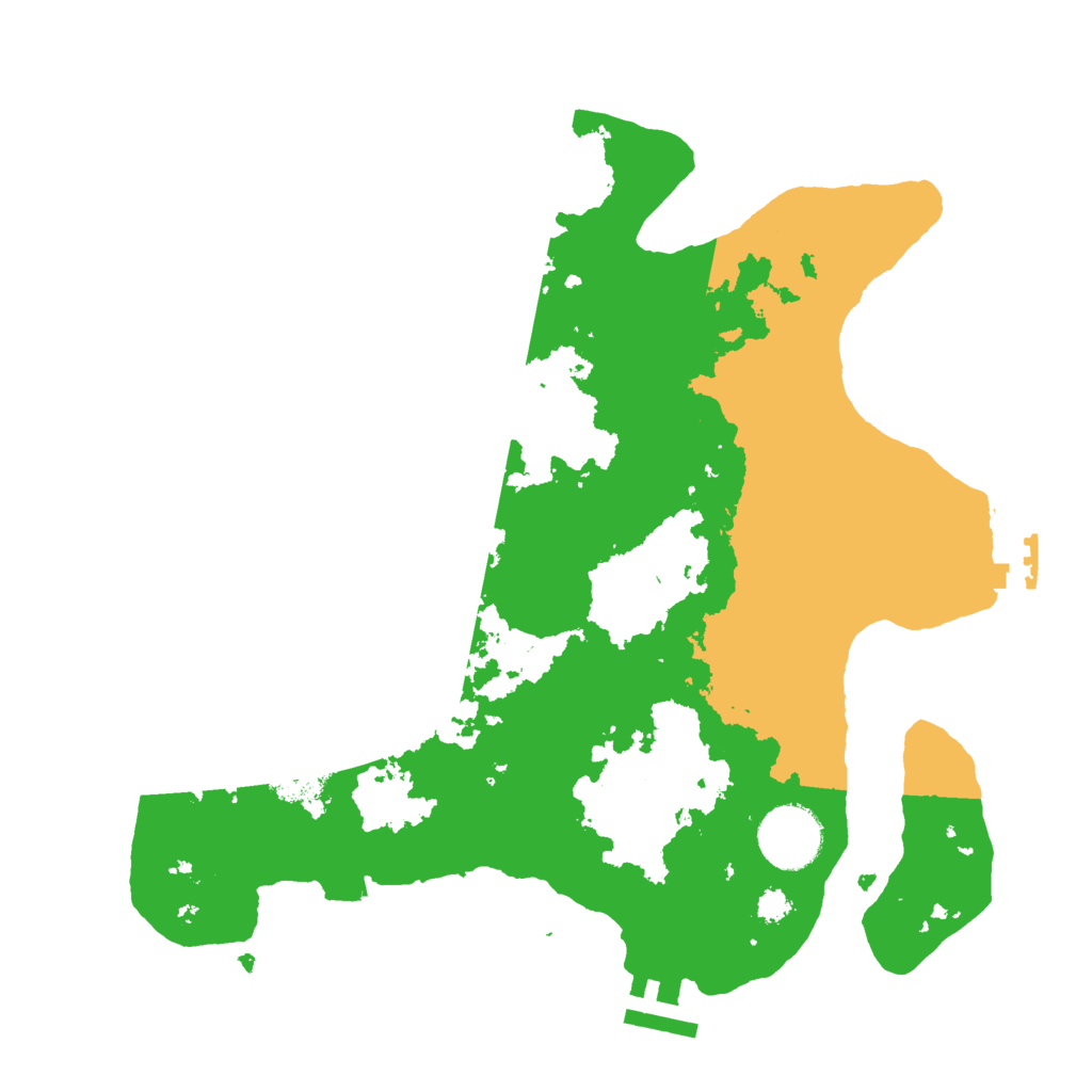Biome Rust Map: Procedural Map, Size: 3000, Seed: 1233253410