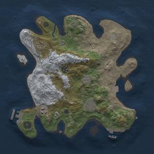 Thumbnail Rust Map: Procedural Map, Size: 3000, Seed: 786453533, 12 Monuments