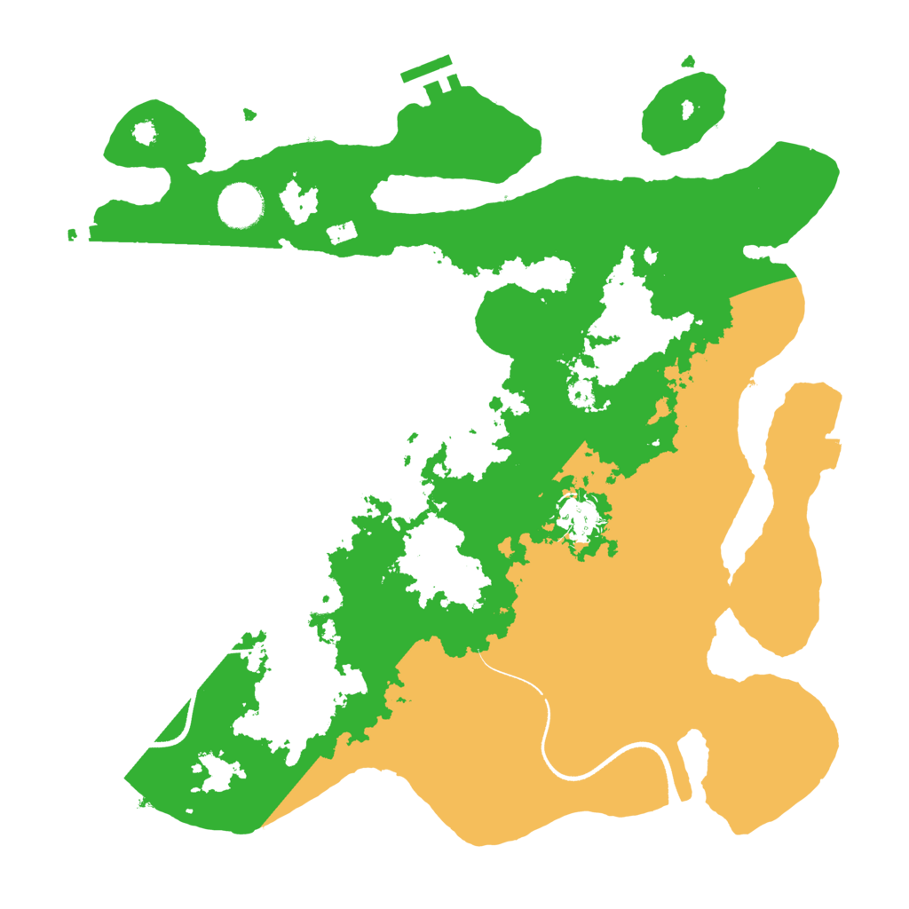 Biome Rust Map: Procedural Map, Size: 3500, Seed: 1603463213