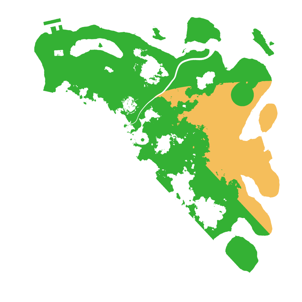 Biome Rust Map: Procedural Map, Size: 3500, Seed: 822544220