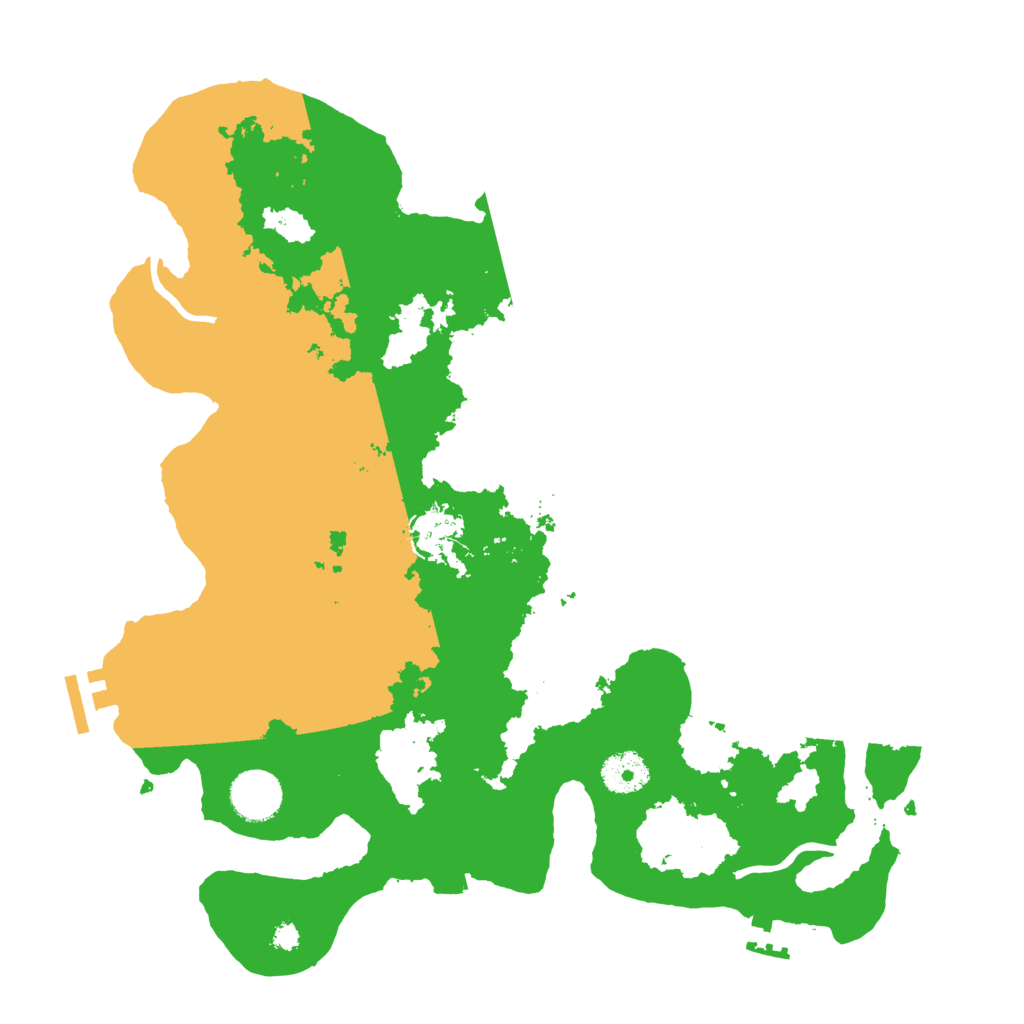 Biome Rust Map: Procedural Map, Size: 3500, Seed: 14953346