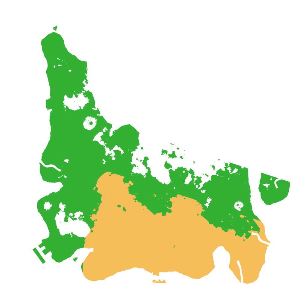 Biome Rust Map: Procedural Map, Size: 3500, Seed: 268743