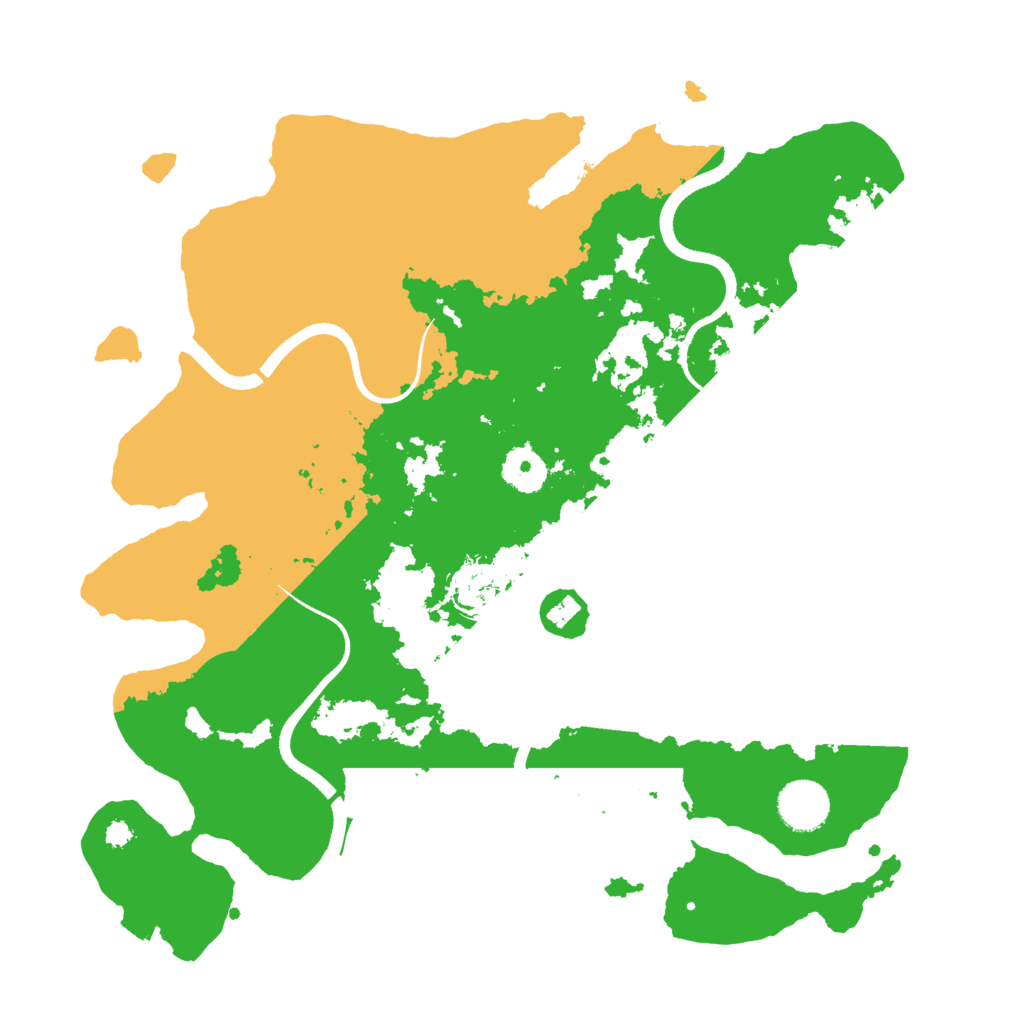 Biome Rust Map: Procedural Map, Size: 3500, Seed: 26500076