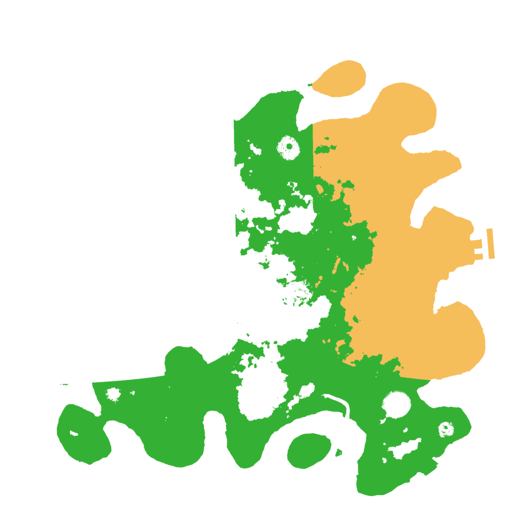 Biome Rust Map: Procedural Map, Size: 3500, Seed: 1111243513