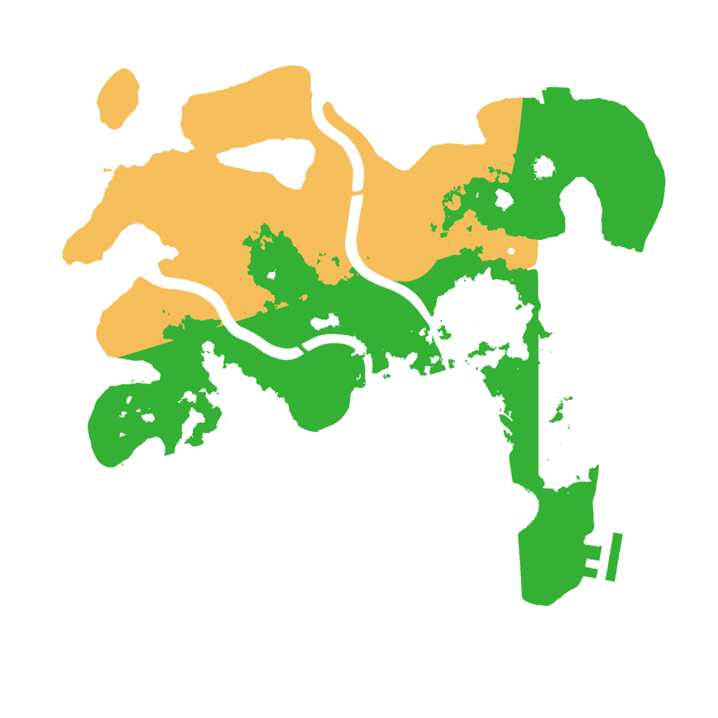 Biome Rust Map: Procedural Map, Size: 3000, Seed: 8466