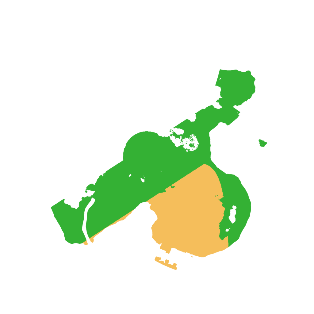 Biome Rust Map: Procedural Map, Size: 2000, Seed: 12342221