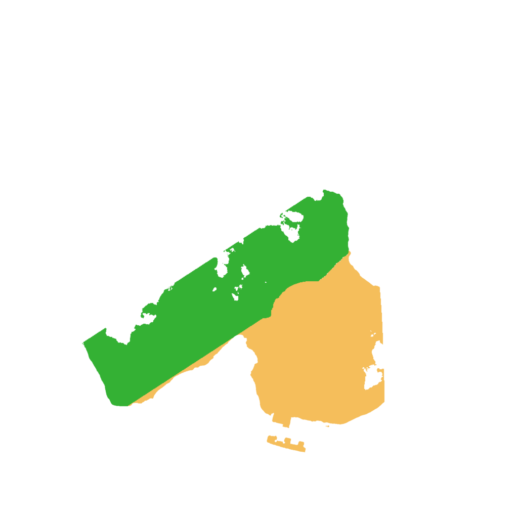 Biome Rust Map: Procedural Map, Size: 2000, Seed: 12342221