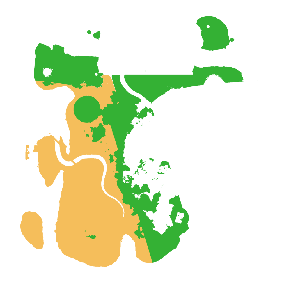Biome Rust Map: Procedural Map, Size: 3000, Seed: 23076