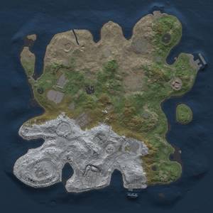 Thumbnail Rust Map: Procedural Map, Size: 3500, Seed: 572313424, 18 Monuments