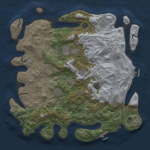 Thumbnail Rust Map: Procedural Map, Size: 4250, Seed: 716642409, 19 Monuments