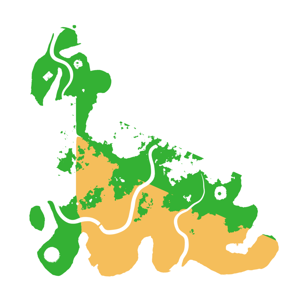 Biome Rust Map: Procedural Map, Size: 3500, Seed: 331663021