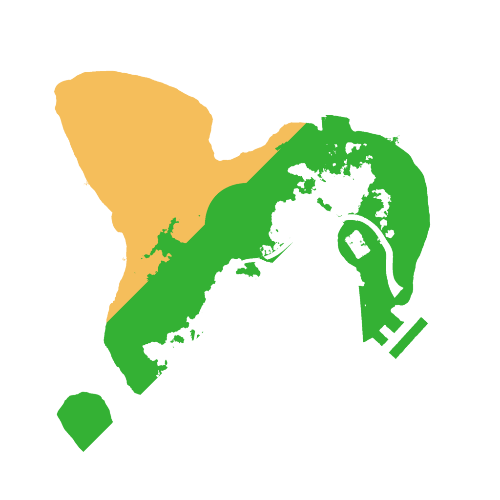 Biome Rust Map: Procedural Map, Size: 2100, Seed: 55634322