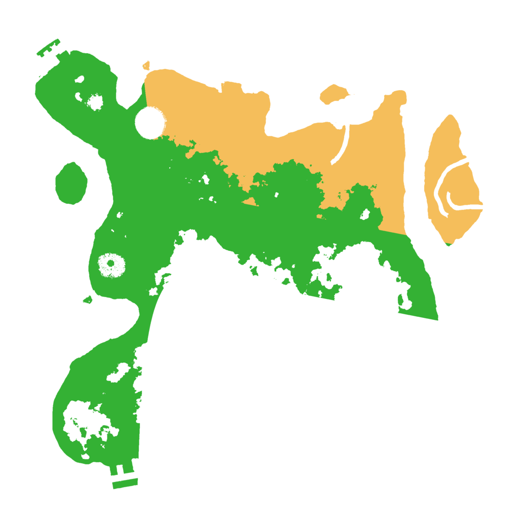 Biome Rust Map: Procedural Map, Size: 3000, Seed: 89726