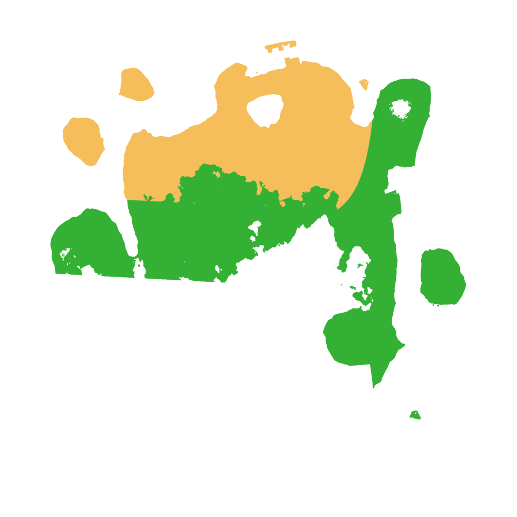 Biome Rust Map: Procedural Map, Size: 2500, Seed: 92145821