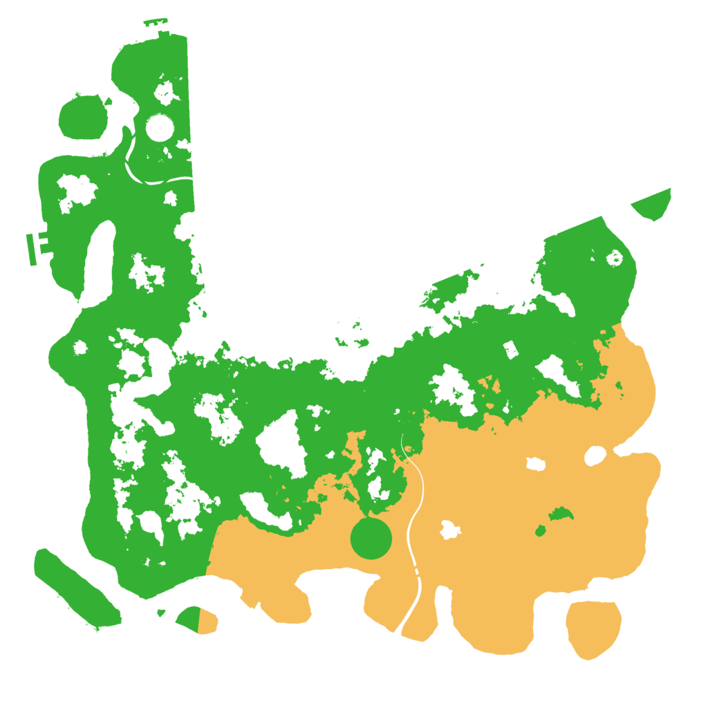 Biome Rust Map: Procedural Map, Size: 4500, Seed: 962468947