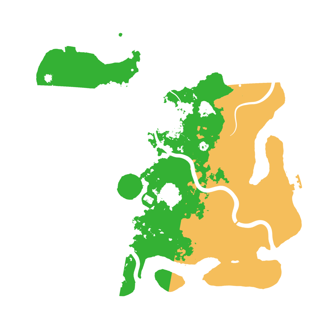 Biome Rust Map: Procedural Map, Size: 3500, Seed: 276794795