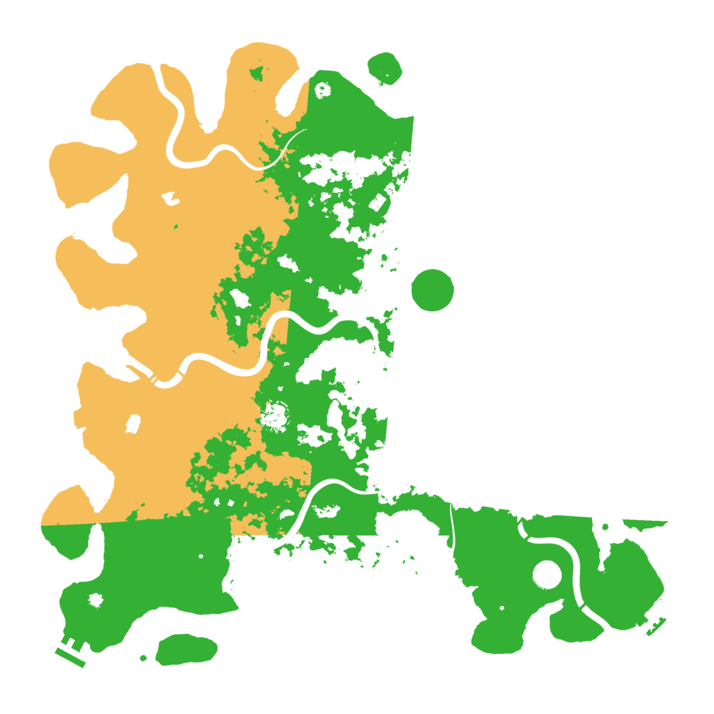 Biome Rust Map: Procedural Map, Size: 4500, Seed: 55634321