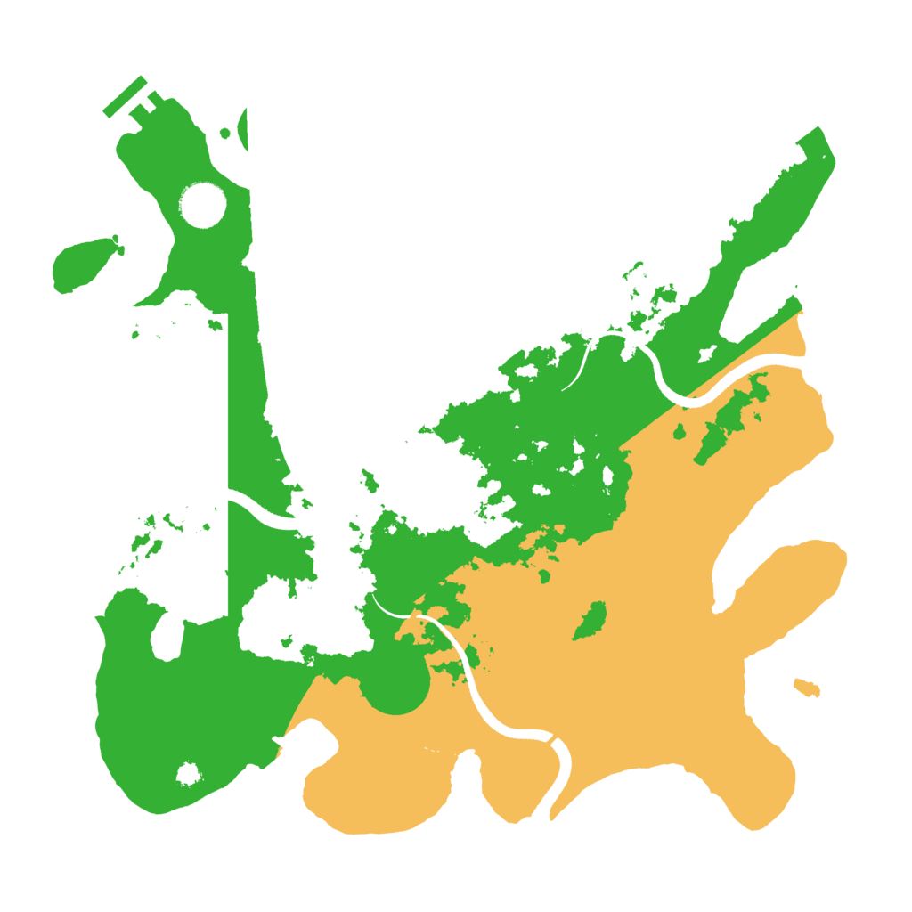 Biome Rust Map: Procedural Map, Size: 3500, Seed: 957022280