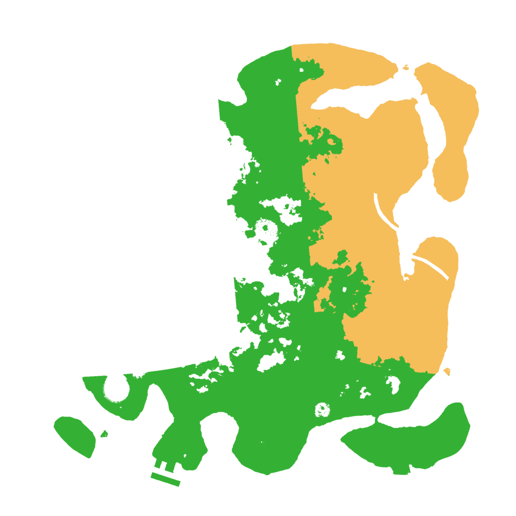 Biome Rust Map: Procedural Map, Size: 3500, Seed: 801231138