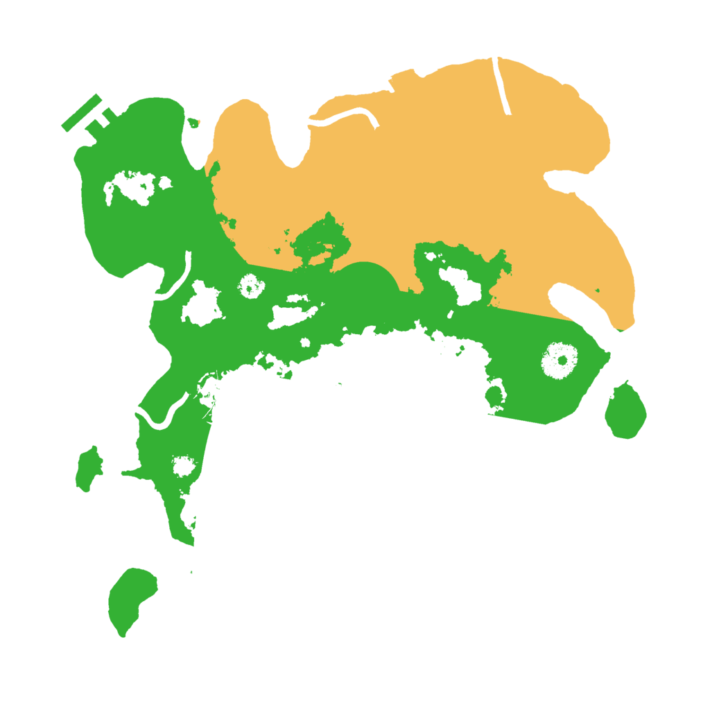 Biome Rust Map: Procedural Map, Size: 3000, Seed: 46413