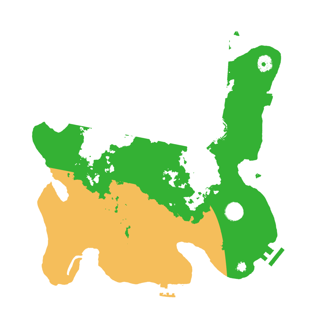 Biome Rust Map: Procedural Map, Size: 3000, Seed: 1040175564