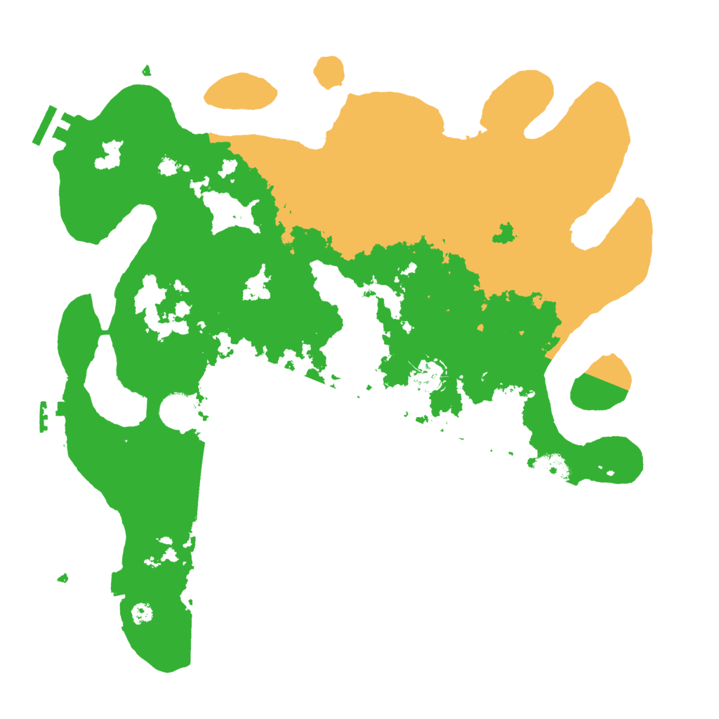 Biome Rust Map: Procedural Map, Size: 3500, Seed: 494400437