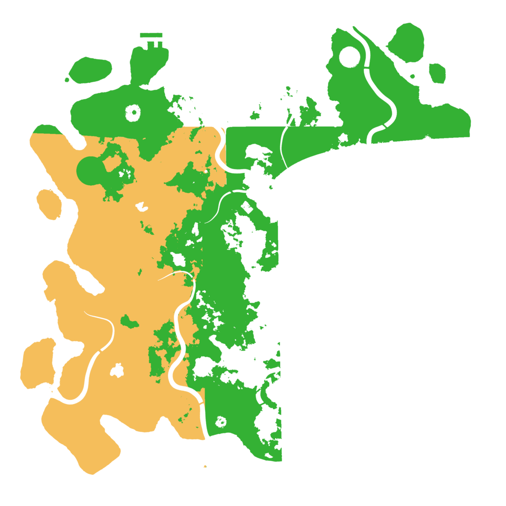 Biome Rust Map: Procedural Map, Size: 4600, Seed: 495847177