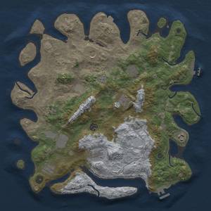 Thumbnail Rust Map: Procedural Map, Size: 4000, Seed: 258272784, 18 Monuments