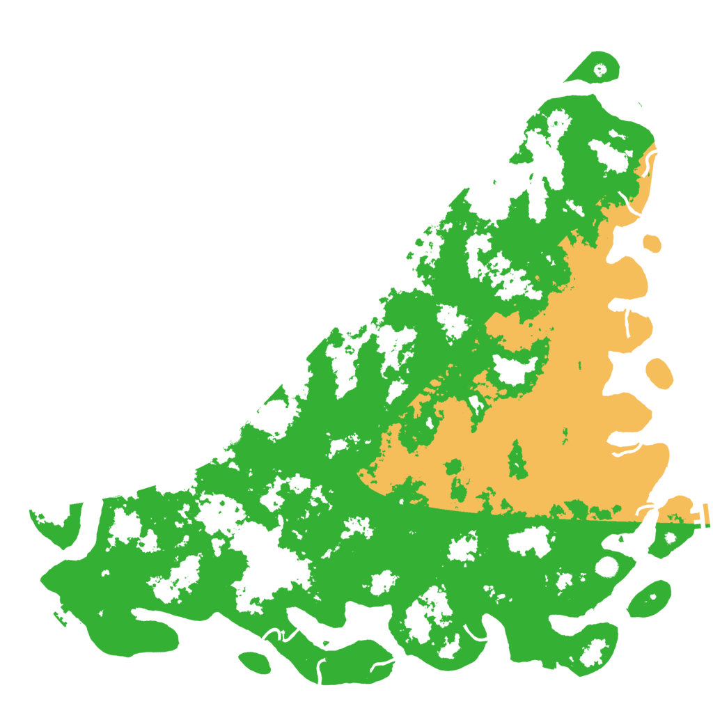 Biome Rust Map: Procedural Map, Size: 6000, Seed: 1681057733