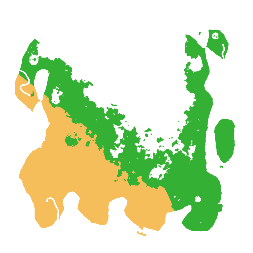 Biome Rust Map: Procedural Map, Size: 3800, Seed: 15461
