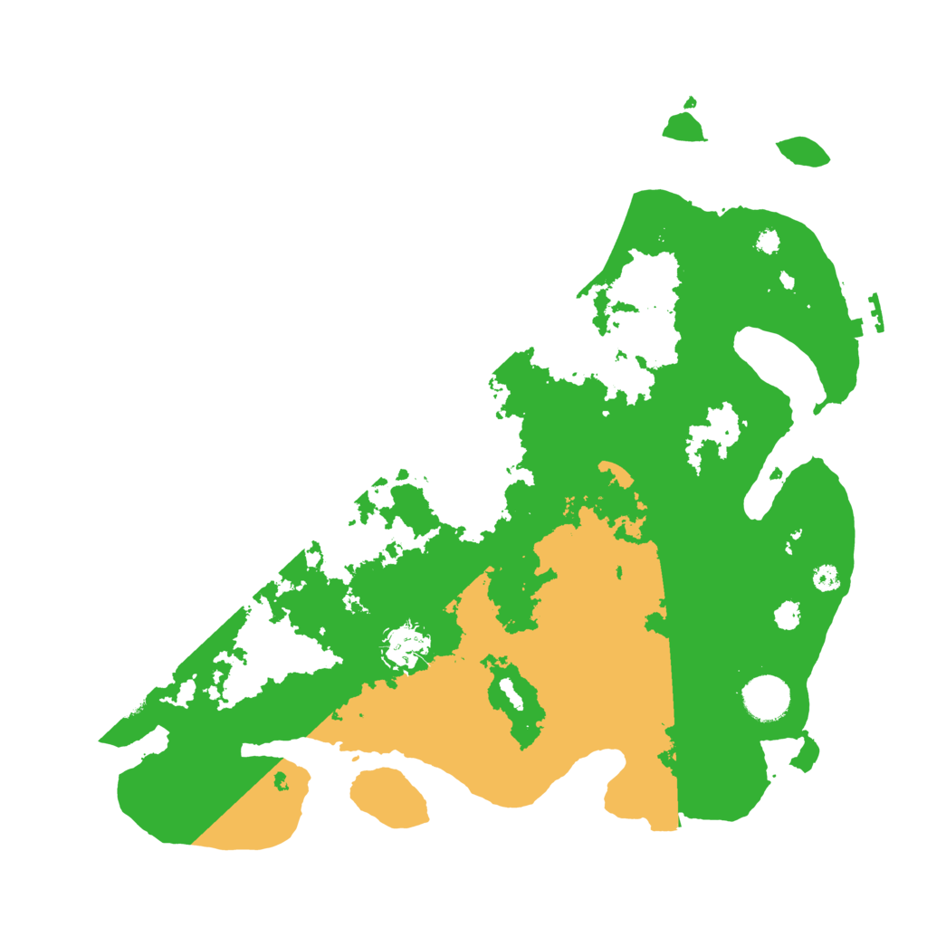 Biome Rust Map: Procedural Map, Size: 3550, Seed: 1234575722