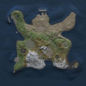 Thumbnail Rust Map: Procedural Map, Size: 2300, Seed: 2124846239, 8 Monuments