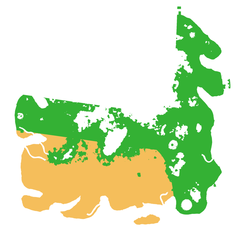 Biome Rust Map: Procedural Map, Size: 3900, Seed: 510180766