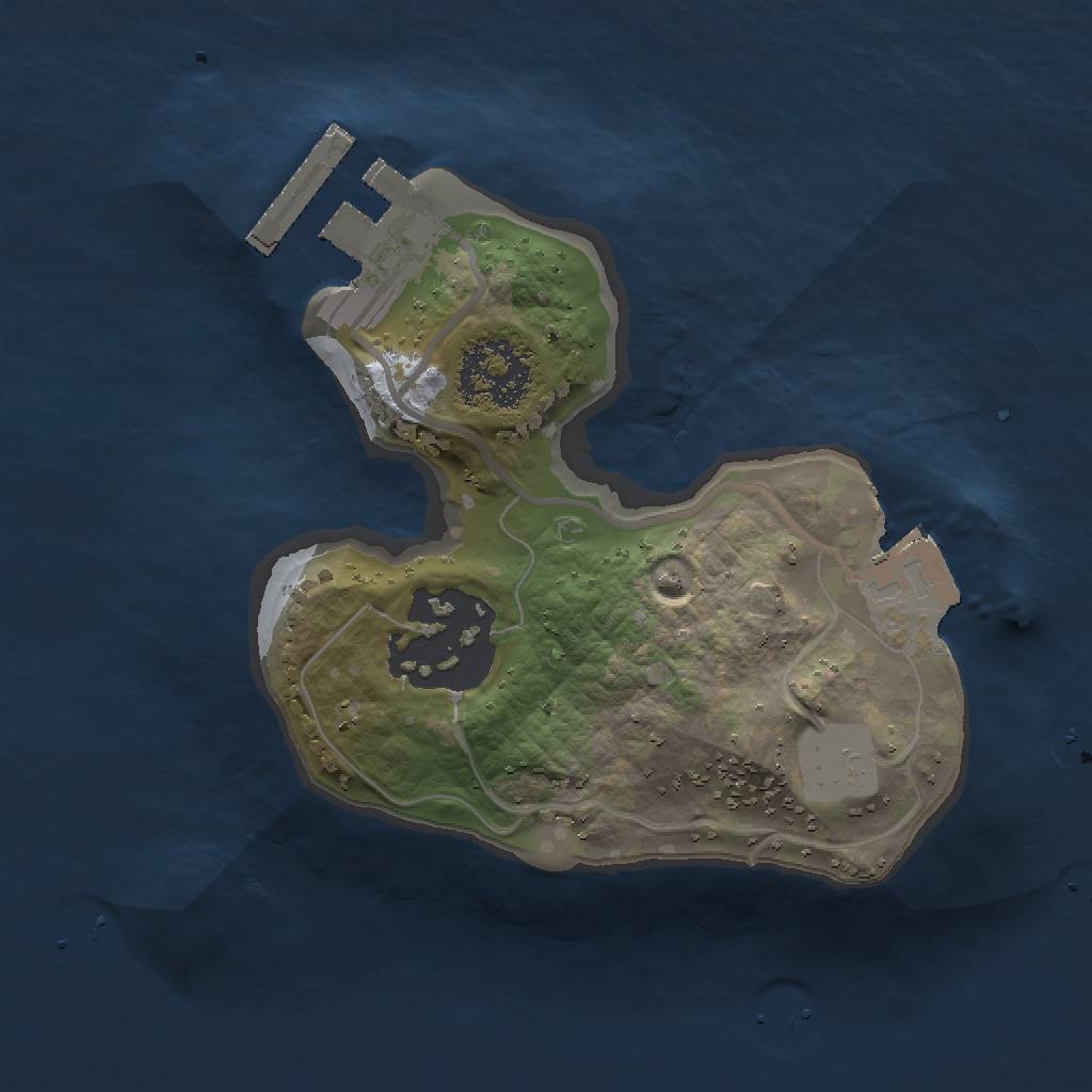 Rust Map: Procedural Map, Size: 1500, Seed: 997815673, 5 Monuments