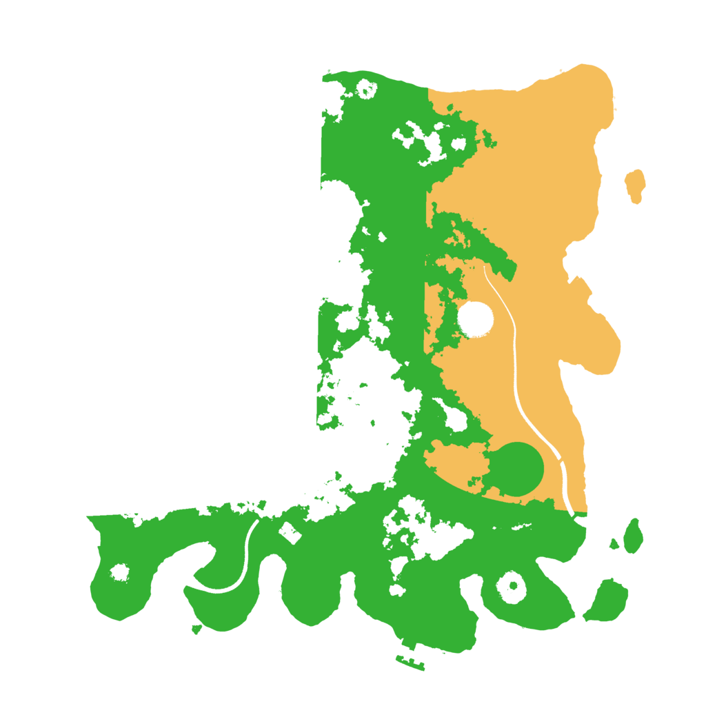 Biome Rust Map: Procedural Map, Size: 3500, Seed: 1768012061