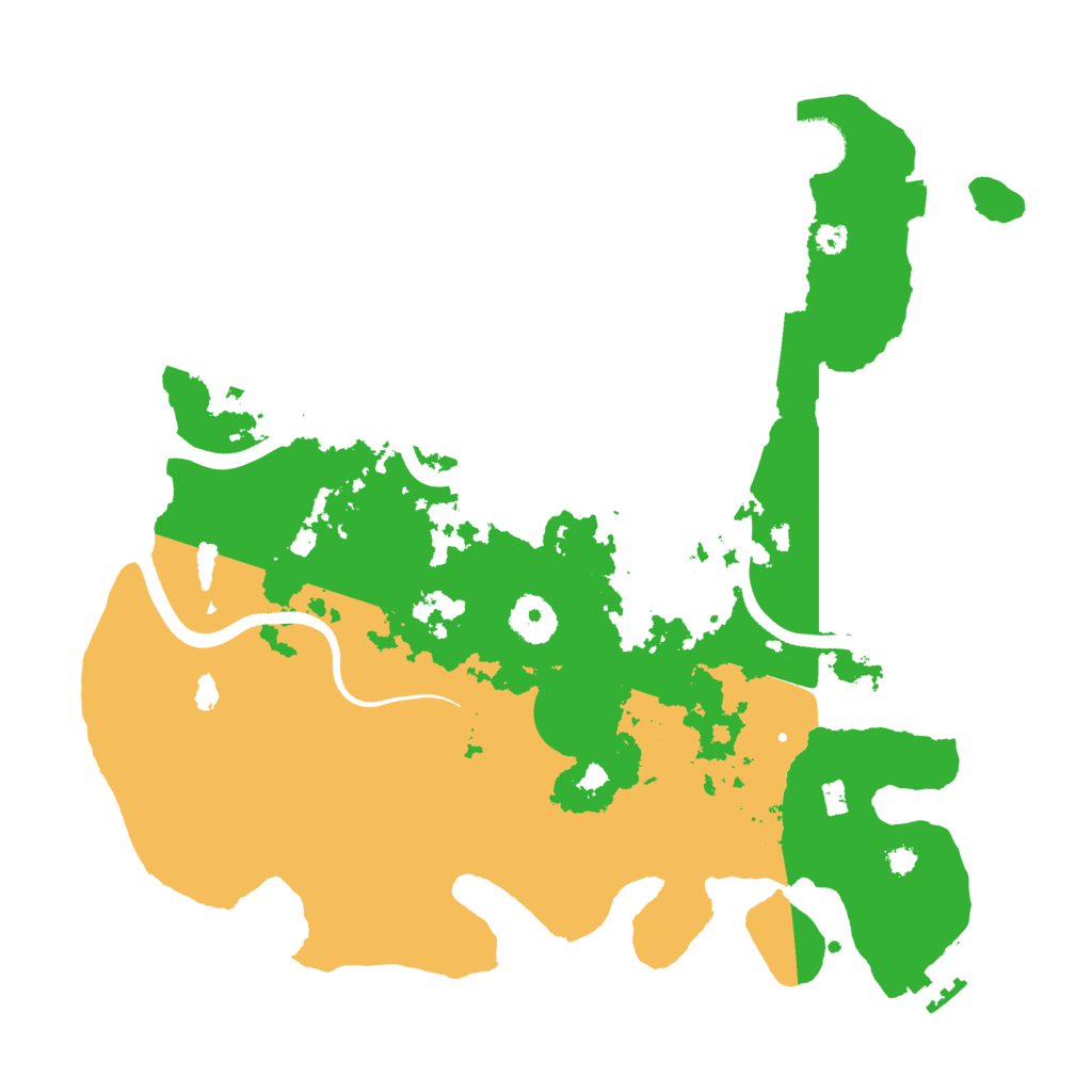Biome Rust Map: Procedural Map, Size: 3500, Seed: 17744934
