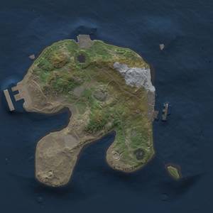 Thumbnail Rust Map: Procedural Map, Size: 2000, Seed: 3456789, 6 Monuments