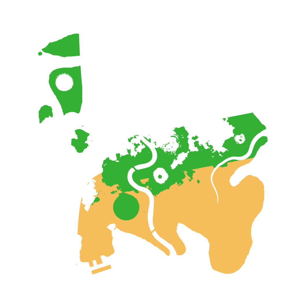 Biome Rust Map: Procedural Map, Size: 3000, Seed: 95666