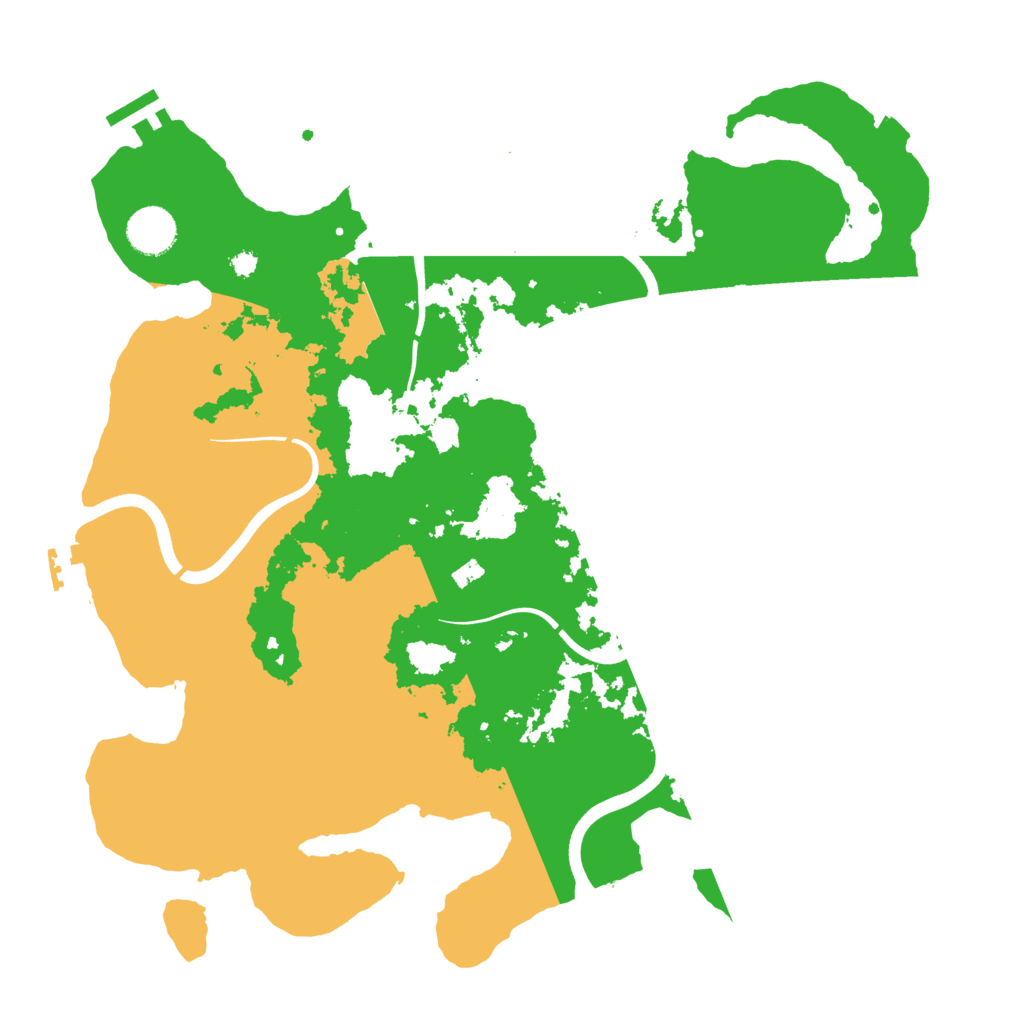 Biome Rust Map: Procedural Map, Size: 3700, Seed: 65435
