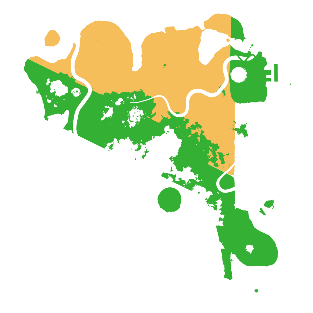 Biome Rust Map: Procedural Map, Size: 3600, Seed: 1138890809