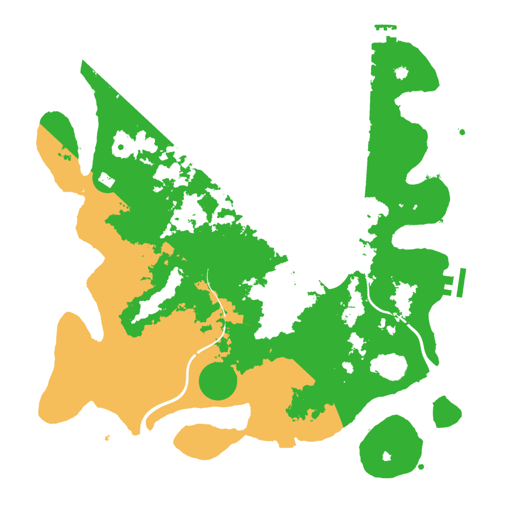 Biome Rust Map: Procedural Map, Size: 3500, Seed: 1323857562