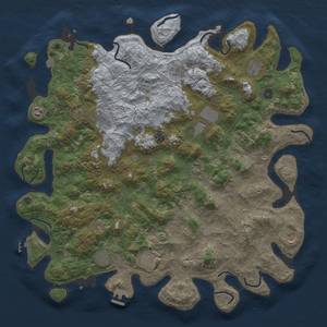 Thumbnail Rust Map: Procedural Map, Size: 4900, Seed: 1173762971, 19 Monuments