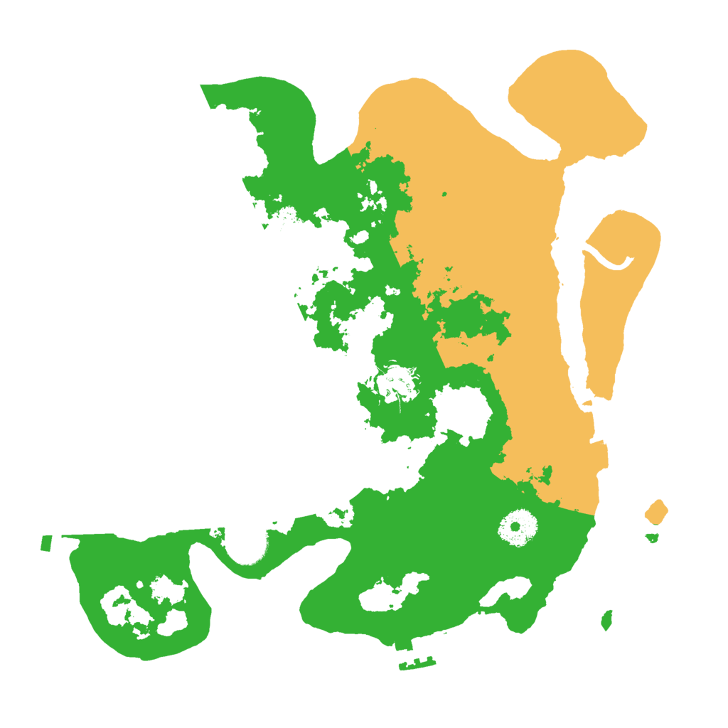 Biome Rust Map: Procedural Map, Size: 3000, Seed: 1999796606