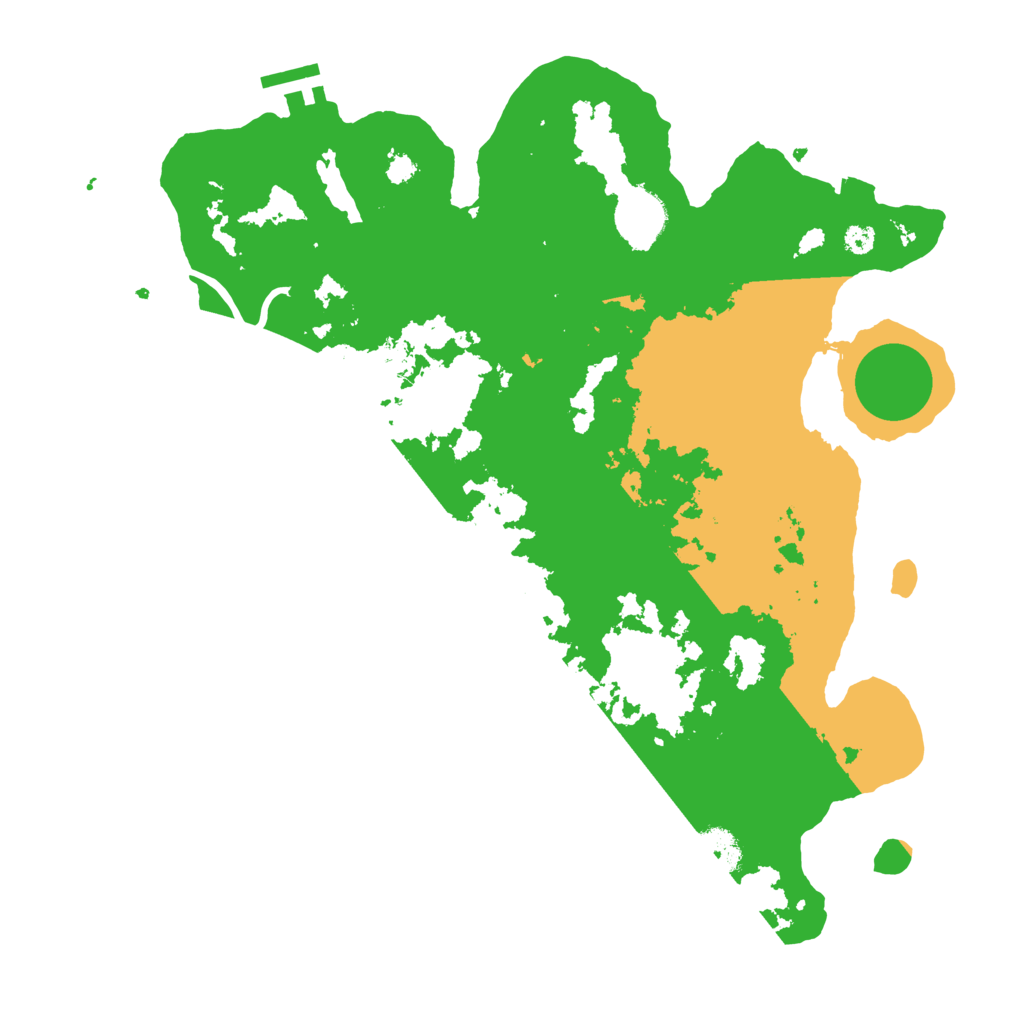 Biome Rust Map: Procedural Map, Size: 3500, Seed: 579177467