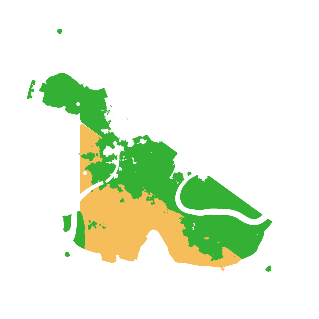 Biome Rust Map: Procedural Map, Size: 2500, Seed: 124230943