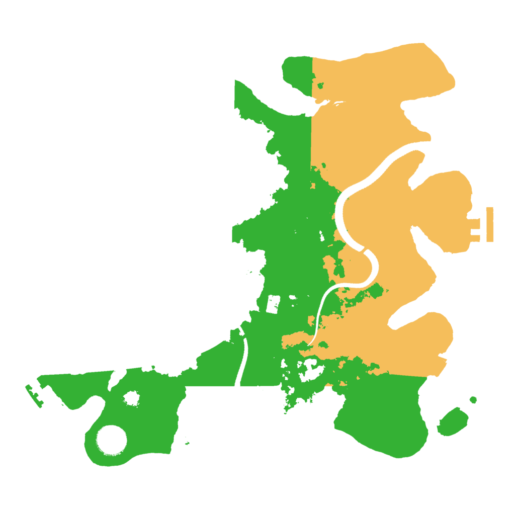 Biome Rust Map: Procedural Map, Size: 3000, Seed: 2105693