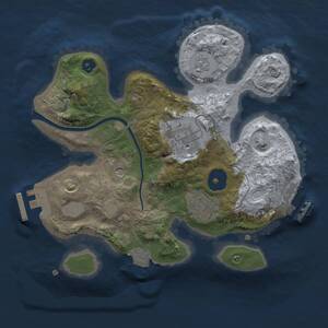 Thumbnail Rust Map: Procedural Map, Size: 2350, Seed: 1234567890, 8 Monuments