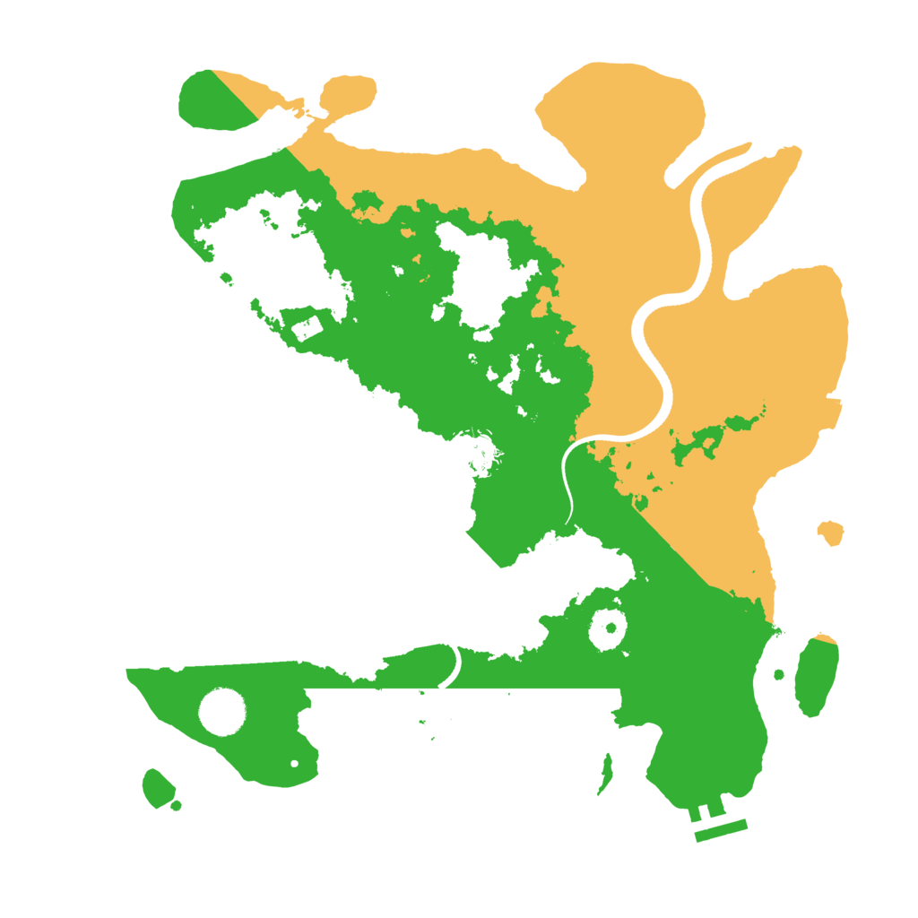 Biome Rust Map: Procedural Map, Size: 3500, Seed: 881263055